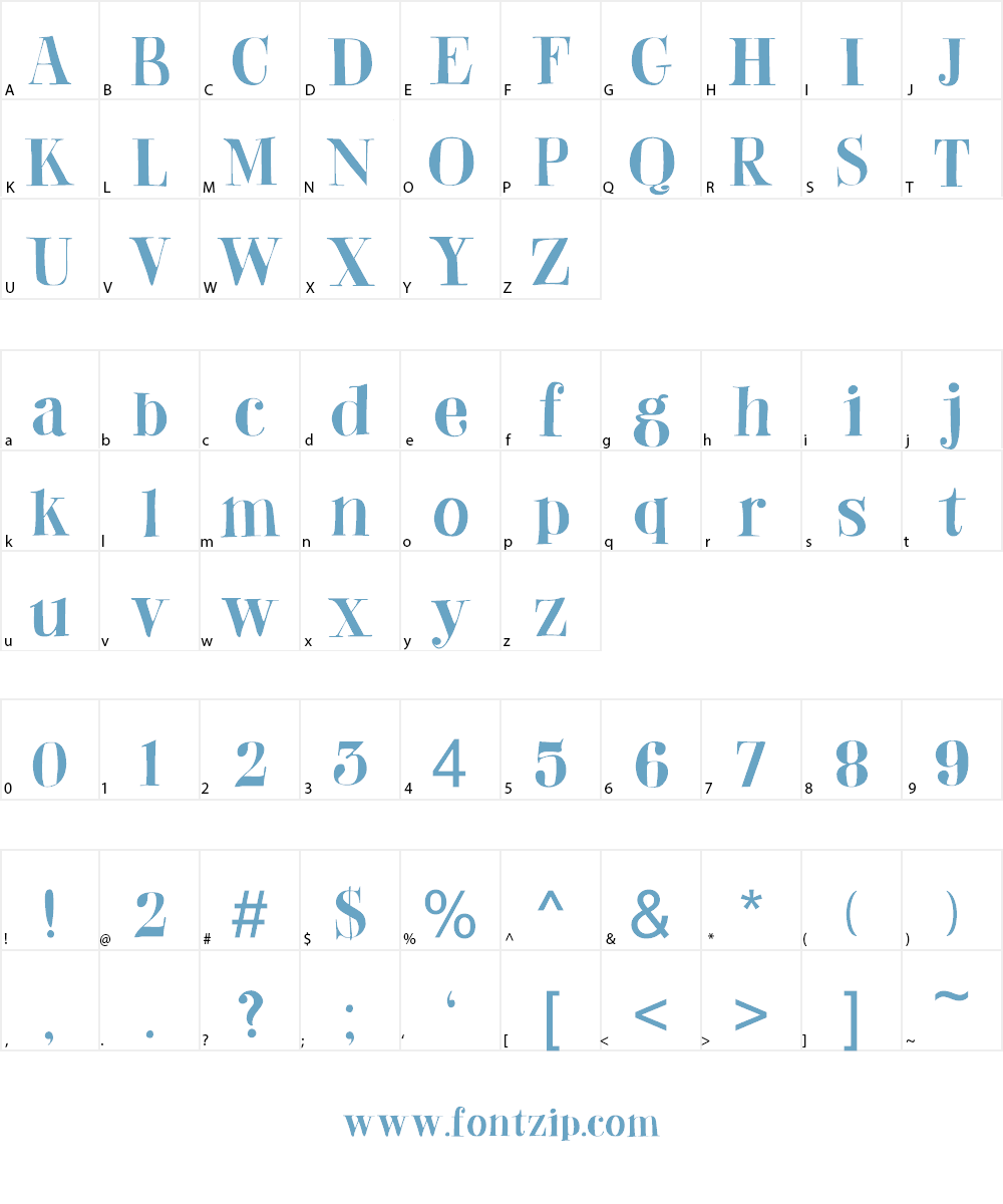 DK Abeille Font Character